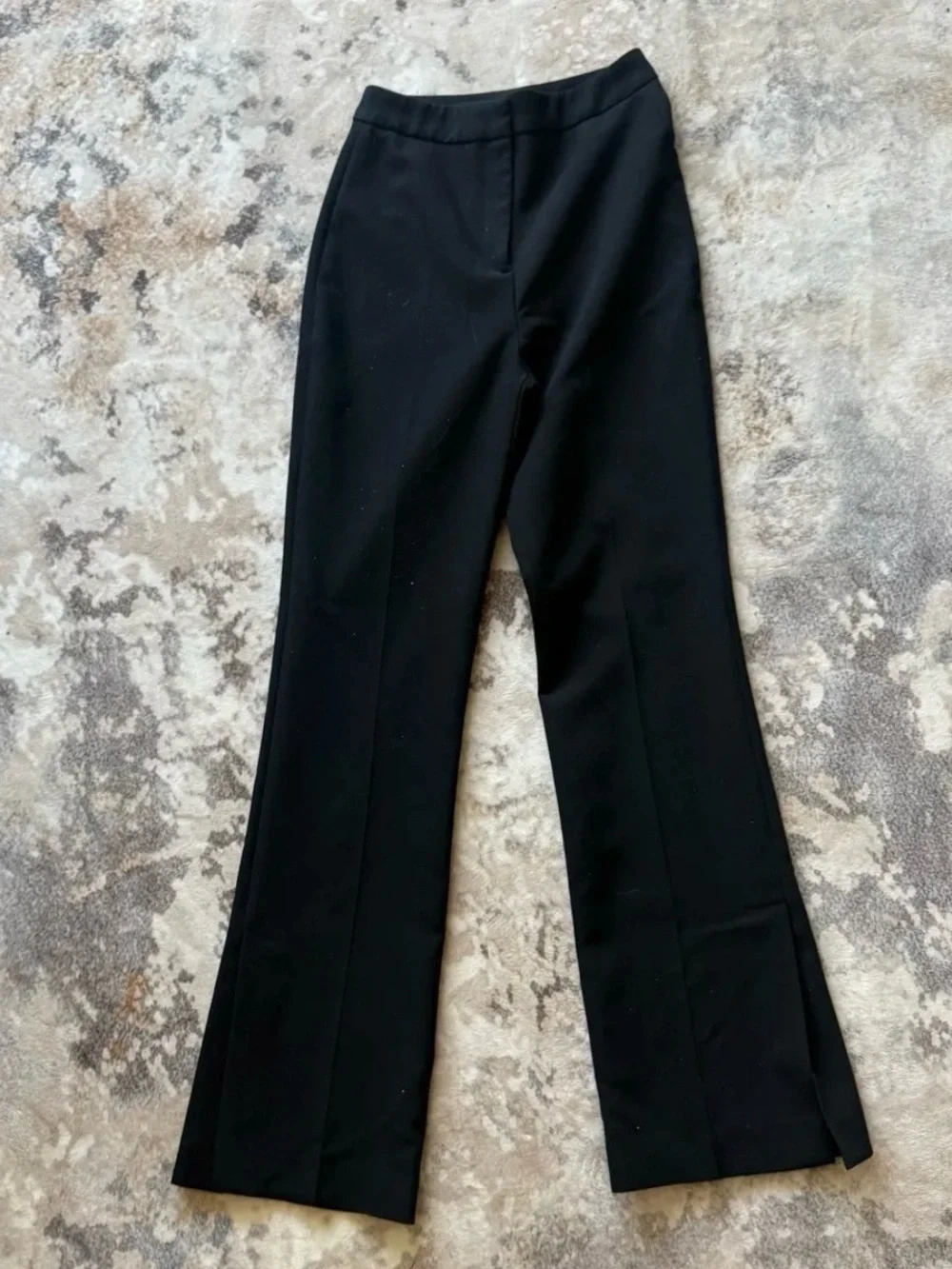 Zara Black Flared Tailored Pants